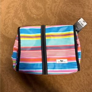 Multicolor Striped toiletry bag